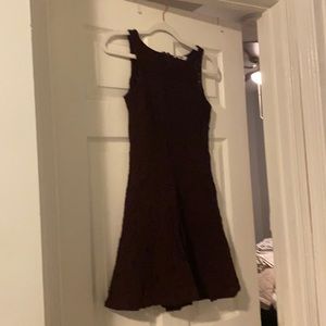 Plum A-list Figured Dress